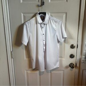 Short Sleeve White Dress Shirt